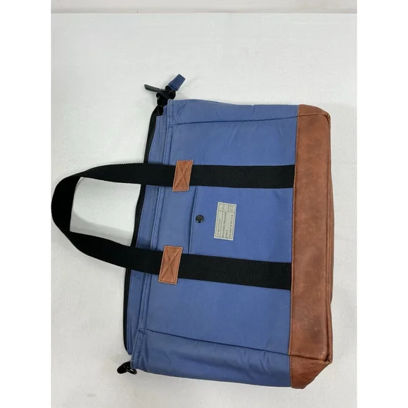 Hex Laptop/tablet Padded Case Blue Canvas Pockets Handheld Strap