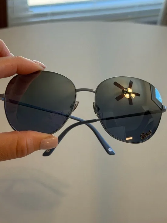 Authentic Gucci Blue Frame Sunglasses with Blue Gradient Lenses