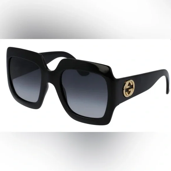 Gucci Oversized Square designer retro Fashion shades with case
