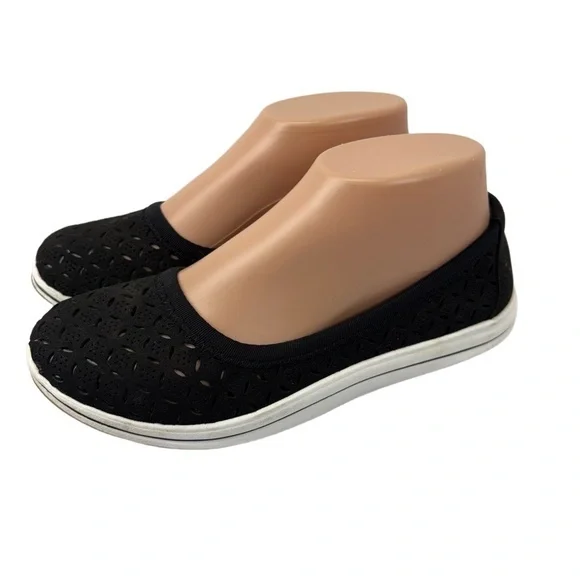 Clarks Cloudsteppers Womens 7M‎ Black Breeze Roam Slip-On Shoes Flats