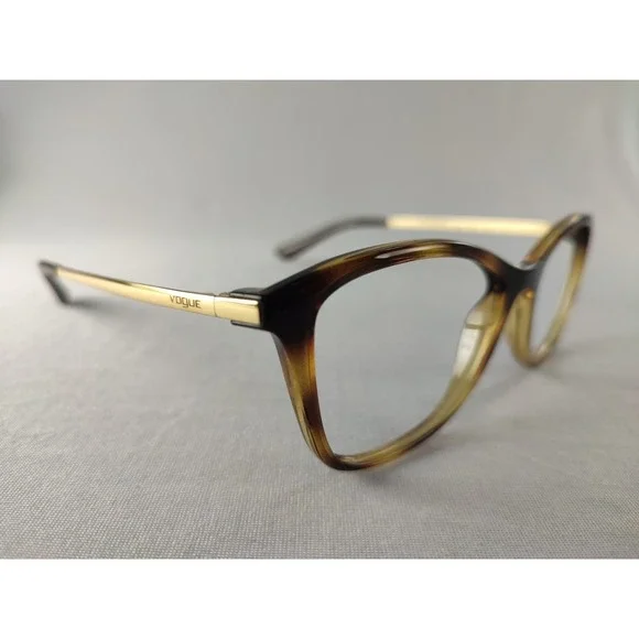 Vogue VO 5152 W656 Dark Havana Gold Cat Eye Eyeglass Frames Women 52-17-140