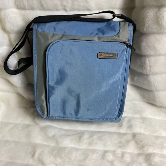 Victorinox Swiss Army Blue and gray office in a bag laptop shoulder bag.
