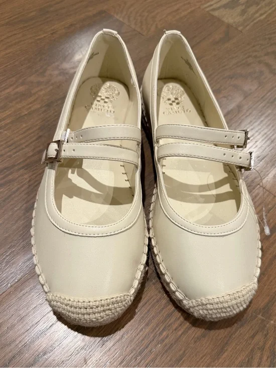 New Vince Camuto Cream Espadrille Dress Shoes size 7