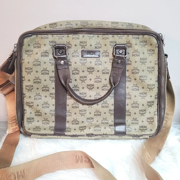 100% Authentic MCM laptop bag