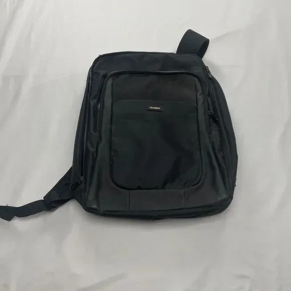 Lorell Laptop Backpack 17x14 Black Zip Pockets Straps Gaming Work Casual Adult