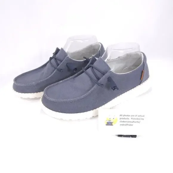 Hey Dude Wendy Lace Up Casual Shoe Womens Size 8 121412526 Gray