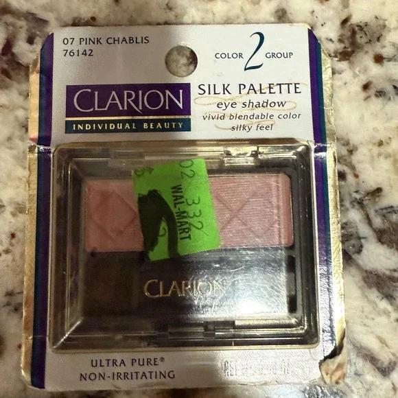 Clarion Eyeshadow VTG Silk Palette‎ Eyeshadows Color Group 2 Pink Chablis 07 NOS