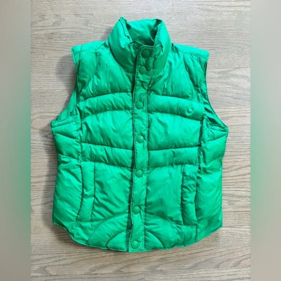 Tommy Hilfiger Women's Green Insulated Puffer Vest size large
