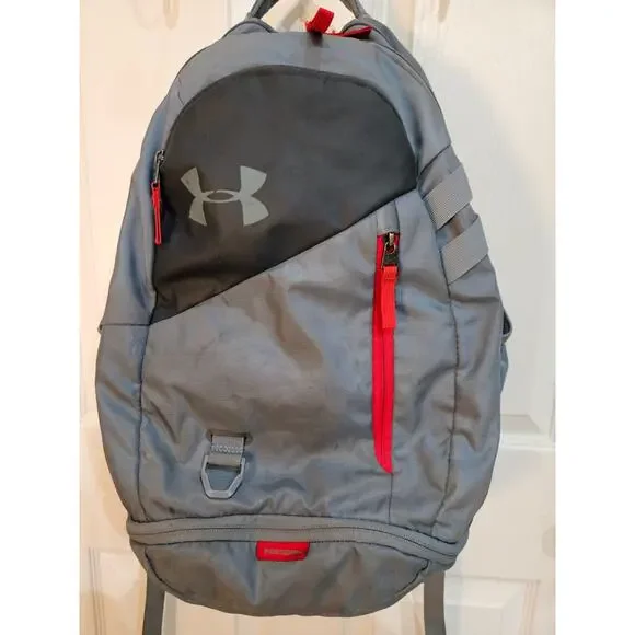 Under Armour Storm Back Pack Gray Red PreOwned