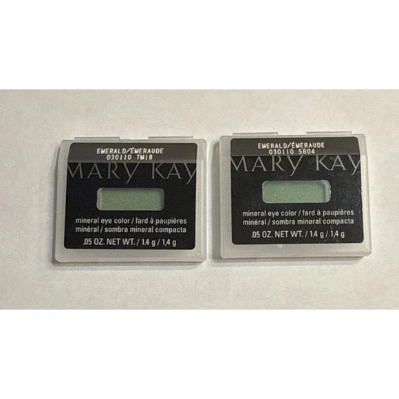 Lot of 2‎ Mary Kay Mineral Eye Color Emerald Green 030110 Discontinued NEW