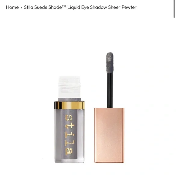 New! Stila Suede Shade Liquid Eye Shadow in sheer pewter