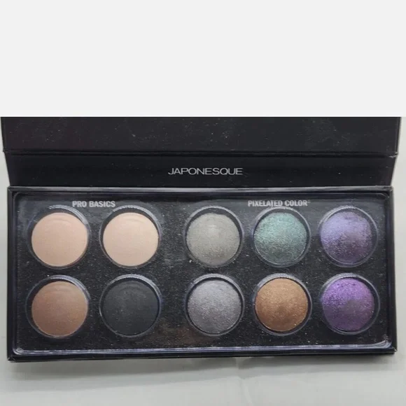 JAPONESQUE Pixelated Color Eye Shadow Palette Makeup Cosmetics