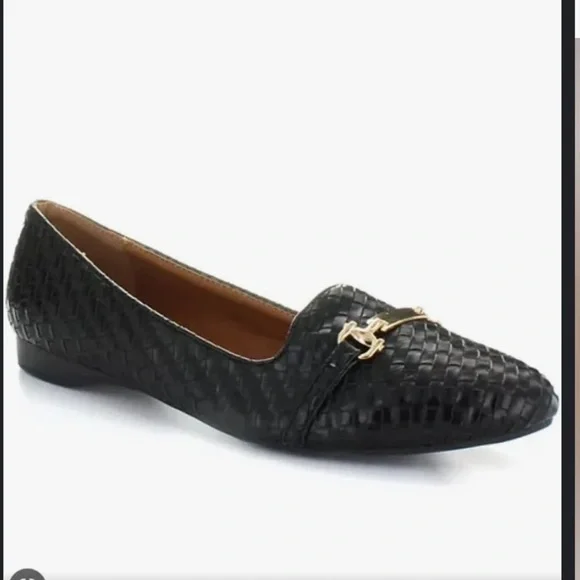 Seven jeans brown woven loafers