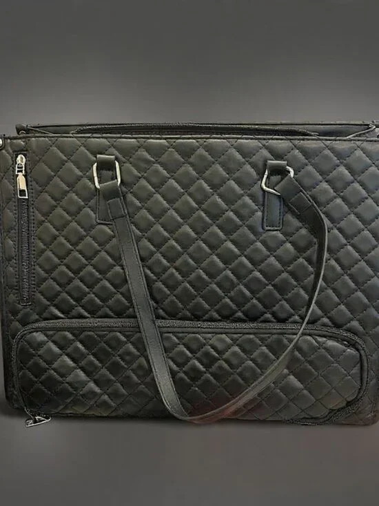 ✨ 2-in-1 Quilted Laptop + Lunch Tote | Fits 17