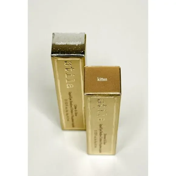 Set Of 2 Stila Shimmer & Glow Liquid Eye Shadow - Molten & Kitten -0.153 oz NIB