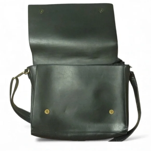 Ecosusi Black Lattice Leather Shoulder Bag With Bow Accent NWOT Padded Handbag