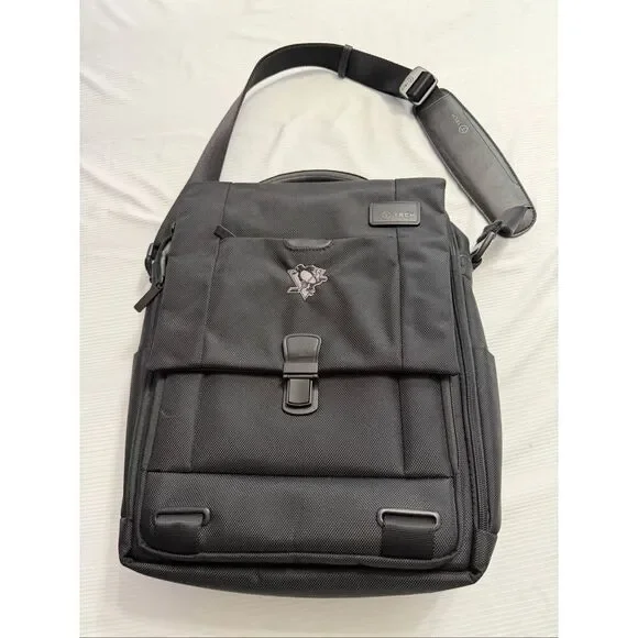 NWOT Tumi Tech Convertible Laptop Brief Pack Nylon Backpack Pittsburgh Penguins