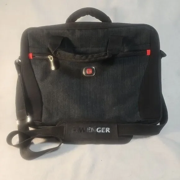 Wenger Swiss Army Laptop Computer Case Shoulder Bag Messenger Bag CarryOn Black