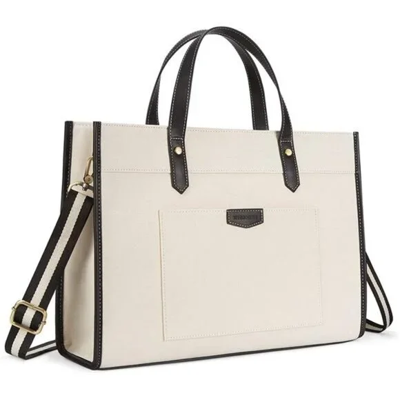 Laptop Tote Bag Canvas Laptop Bag 15.6 inch
