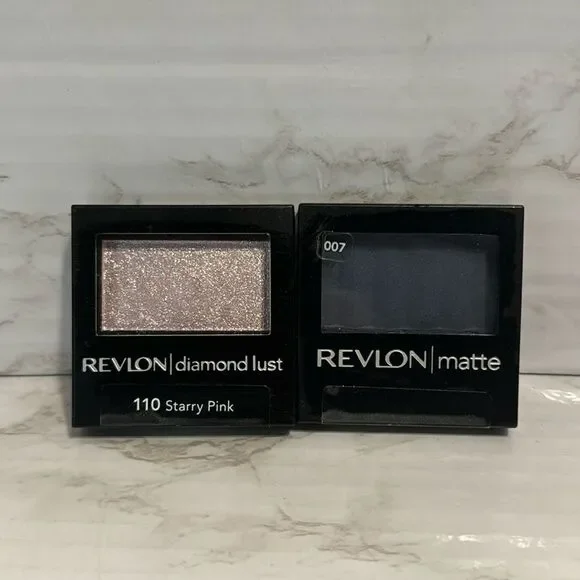 Revlon diamond lust in 110 starry pink and Riviera blue 007‎ Matte