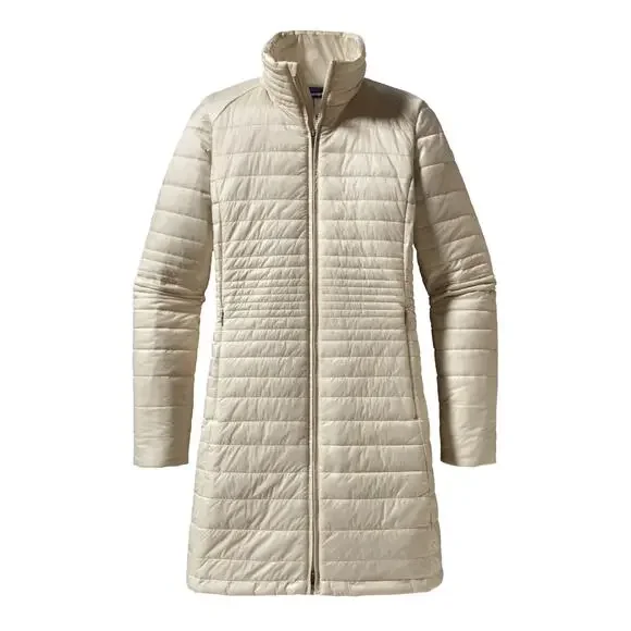 Patagonia Kai Lee Parka Coat Jacket Puffer Cream Beige Long Lightweight XS