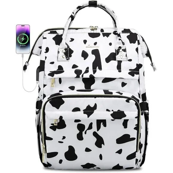 LOVEVOOK Laptop Backpack for Women Anti-Theft Travel Backpack with USB Charging.
