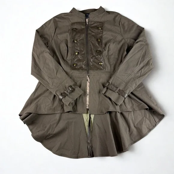 Disney Womens Pirate Peter Pan Jack Sparrow Jacket Size 2 Cosplay Costume‎ Rare