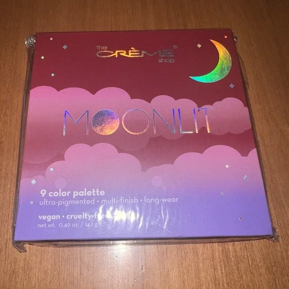 NEW CRÈME SHOP MOONLIGHT 9 Color‎ Eyeshadow Palette Vegan And Cruelty Free