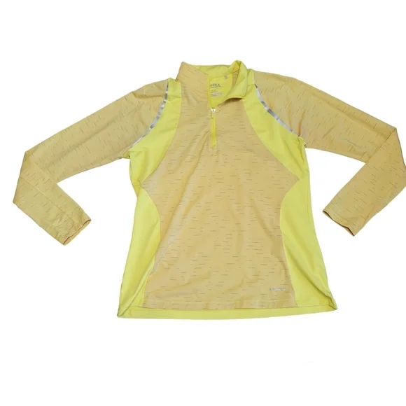 Cutter & Buck 1/4 zip Golf pull over Women's Size Medium yellow