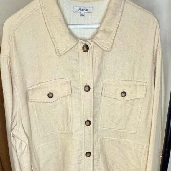 Madewell Cream Shirt/Jacket
