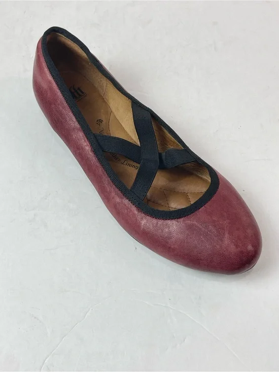 Sofft Barris Burgundy Leather Mary Jane Ballet Flats Comfort Women Size US 9.5M