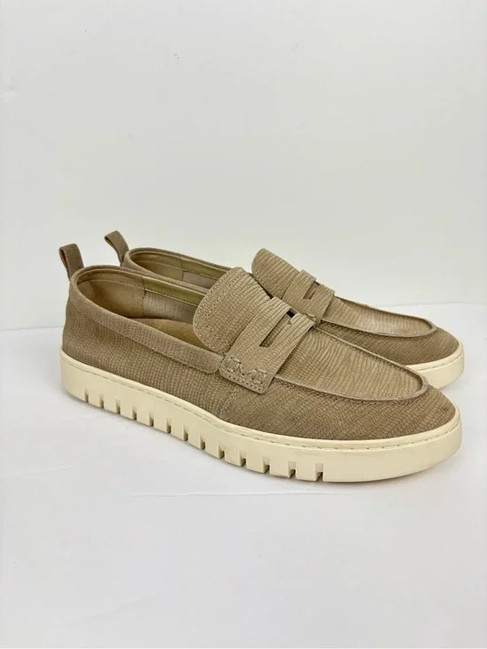 Vionic Shoes Womens Size 11 Tan Suede Uptown Penny Loafer