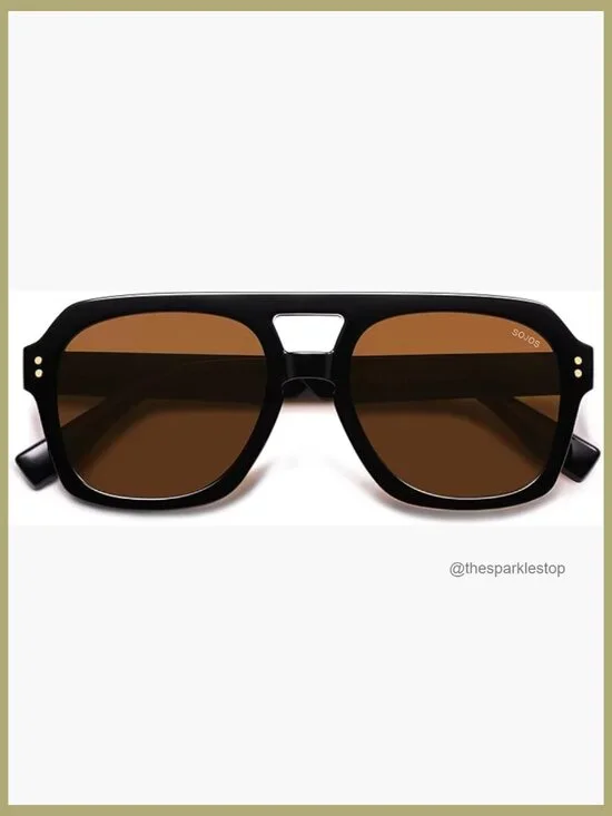 Retro Polarized Aviator Sunglasses with TAC Lenses