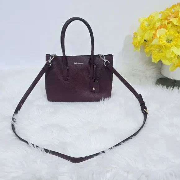 Kate Spade Eva Small Top Zip Satchel in Cherrywood Red