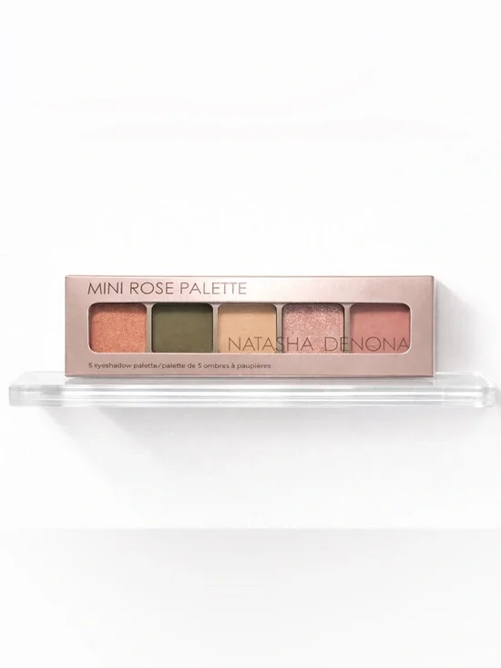 Natasha Denona Mini Rose Palette - Pink and Green Eyeshadow Set