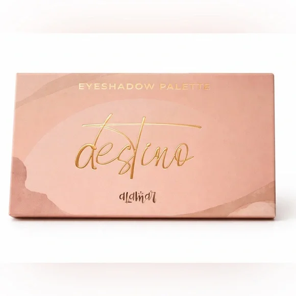 Alamar Destino Eyeshadow Palette 10 Shades Neutral Glam Makeup Full Size NEW