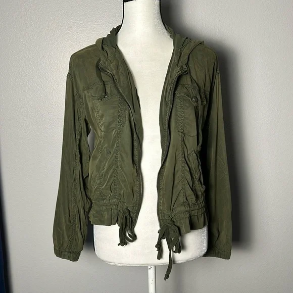 Anthropologie Marrakech Thin Hooded Jacket sz XS