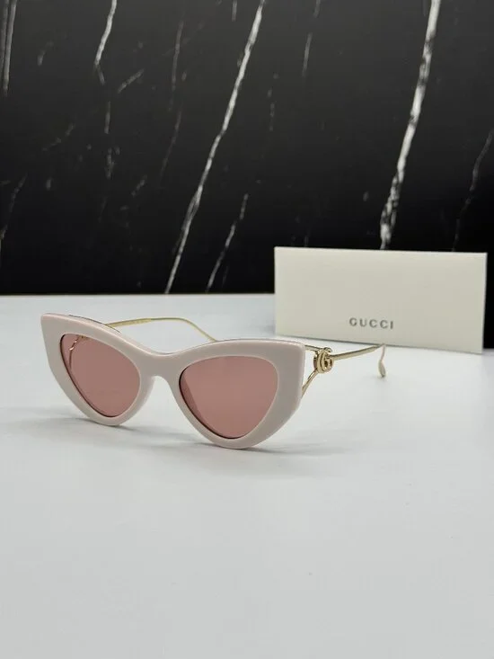 NEW GUCCI GG1565S 003 GOLD/PINK WOMEN SUNGLASSES