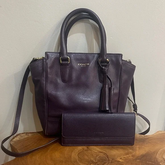Coach Mini Tanner Two-way Bag and Wallet Bundle