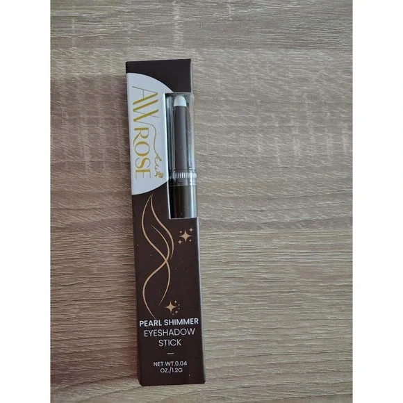 AW ROSE Pearl Shimmer Eyeshadow‎ Stick Dark Brown Creamy Longwear 0.04oz 1.2g
