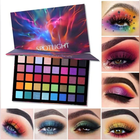 Spotlight 40 Eyeshadow Palette Professional Matte Shimmer Powder Waterproof-NWT