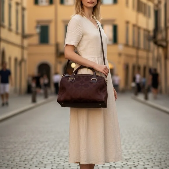 Coach Handbag in Cabernet