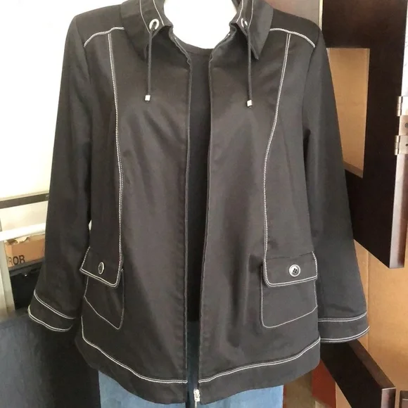 TANJAY JACKET Lightweight Black EUC sz 18W