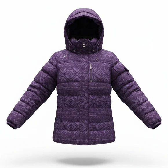 ZeroXposur Down Purple Ski & Snow Jacket Sz M