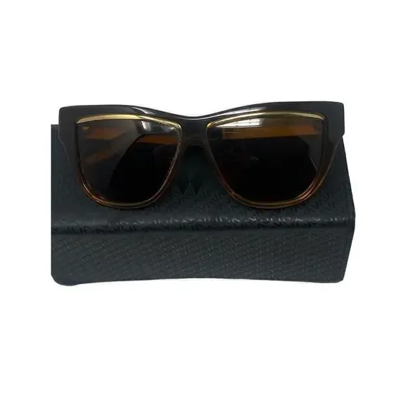 IVI Dusky 03041-903 Brown Clear Gold Sunglasses Brown Lens‎ 57-11 135 Designer