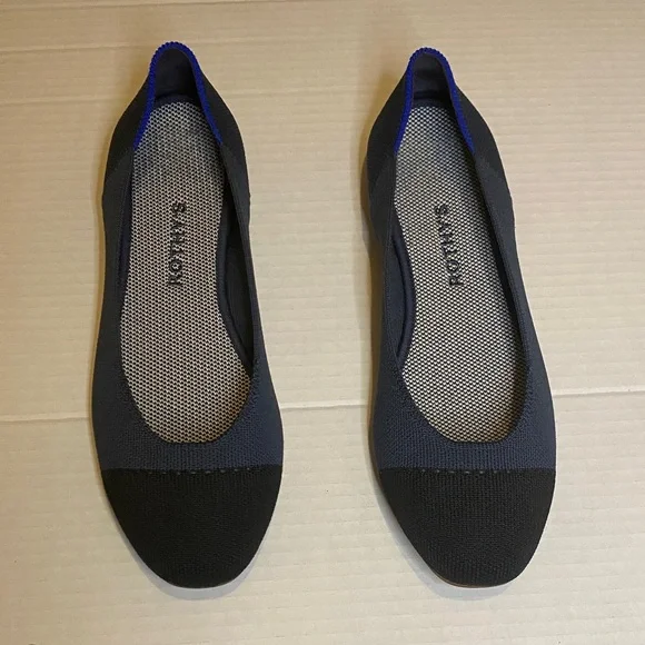 Rothy's Women's Black and Gray Flats