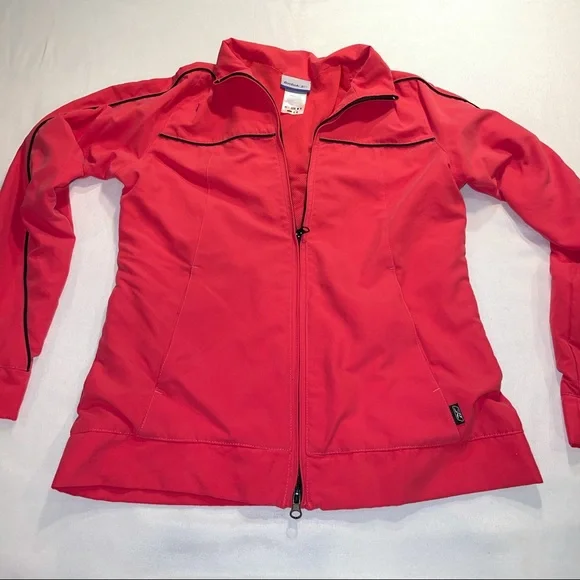 Reebok Ladies thin light weight zip up‎ jacket pink