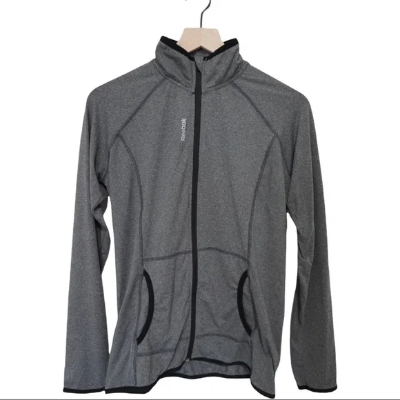 Reebok Gray Full Zip Lightweight Jacket Size‎ M