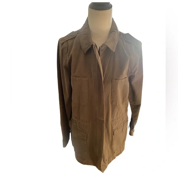 Hinge Army Green Canvas Jacket — Size M