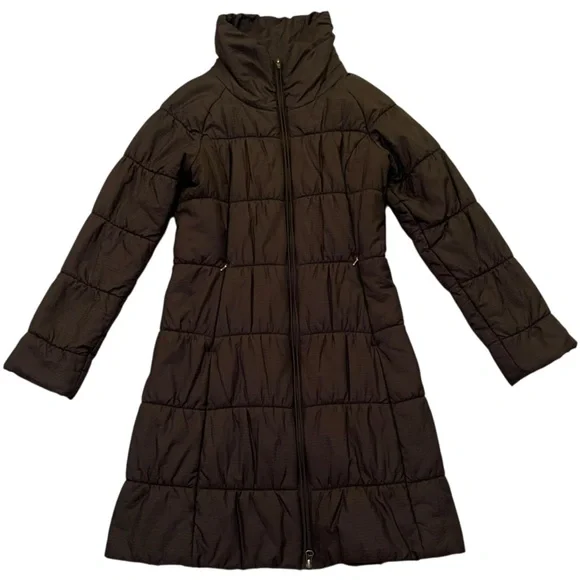 Patagonia W's Lidia Parka Women's Black Long Puffer Coat Full Zip Jacket Size XS